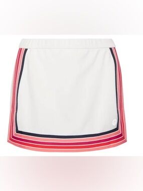 Tory Sport Striped Pique Skirt